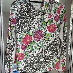 San Soleil Floral Print Women's Top - Multicolor